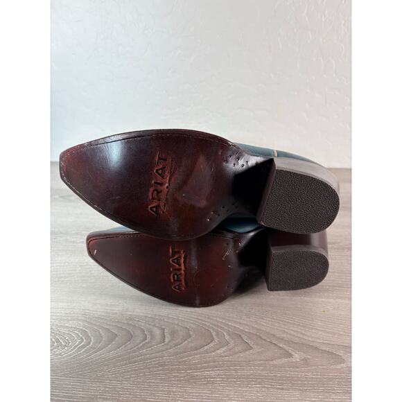 Ariat Starlight Western Boots Turquoise/Pearly White Star Accent Womens 8 NWT - Picture 10 of 10